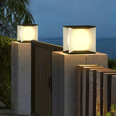 Lampadaire Étanche Solaire Extérieur Pour Clôture Cubique - Clowas.fr